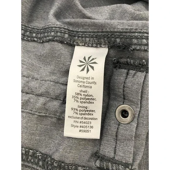 Athleta Ladies Grey Skort Shorts Size 4 Woman's Activewear Gym Tennis Stretch - Picture 9 of 14